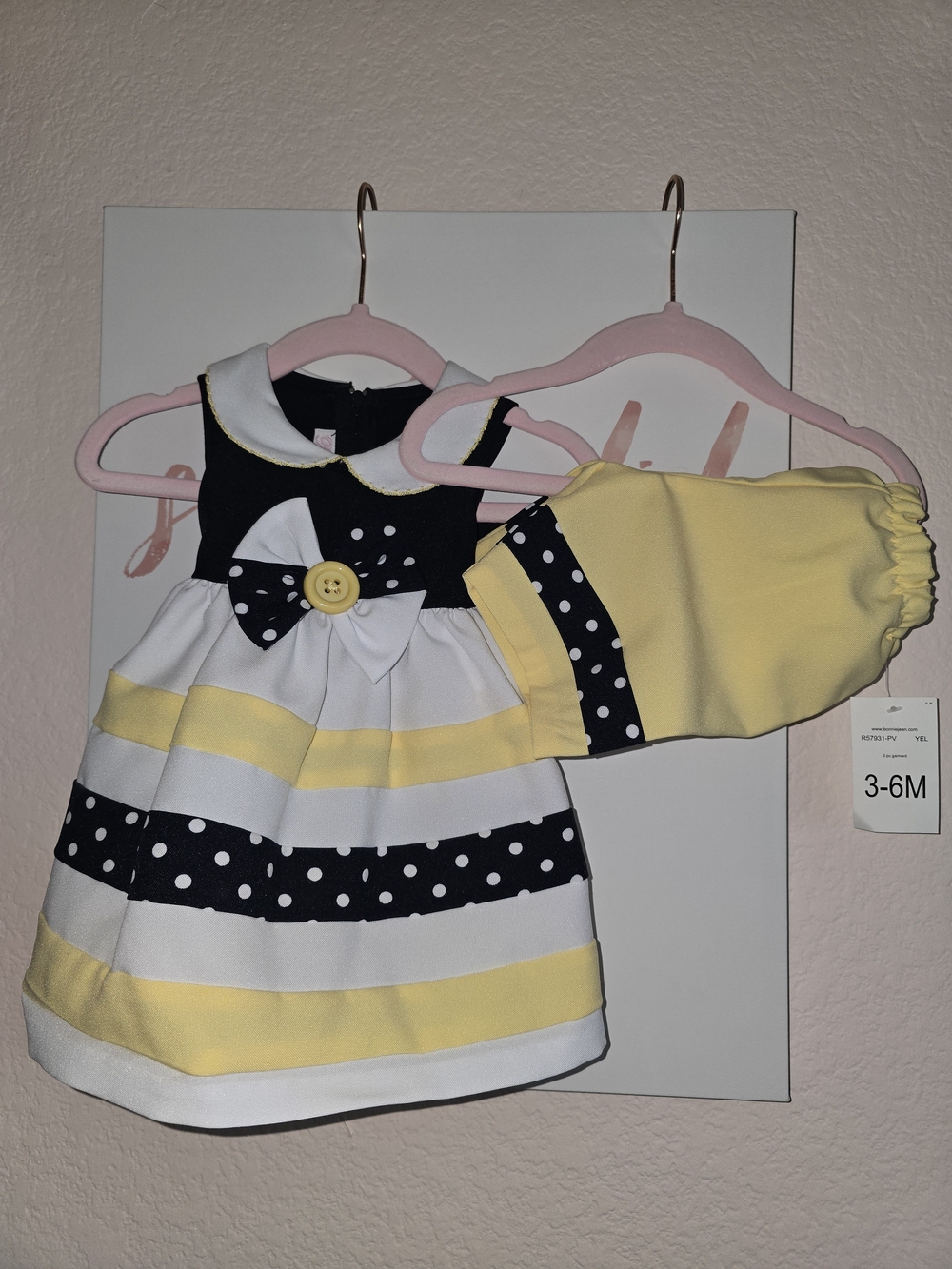 Baby 3-6M Polka Dot Party Dress NWT